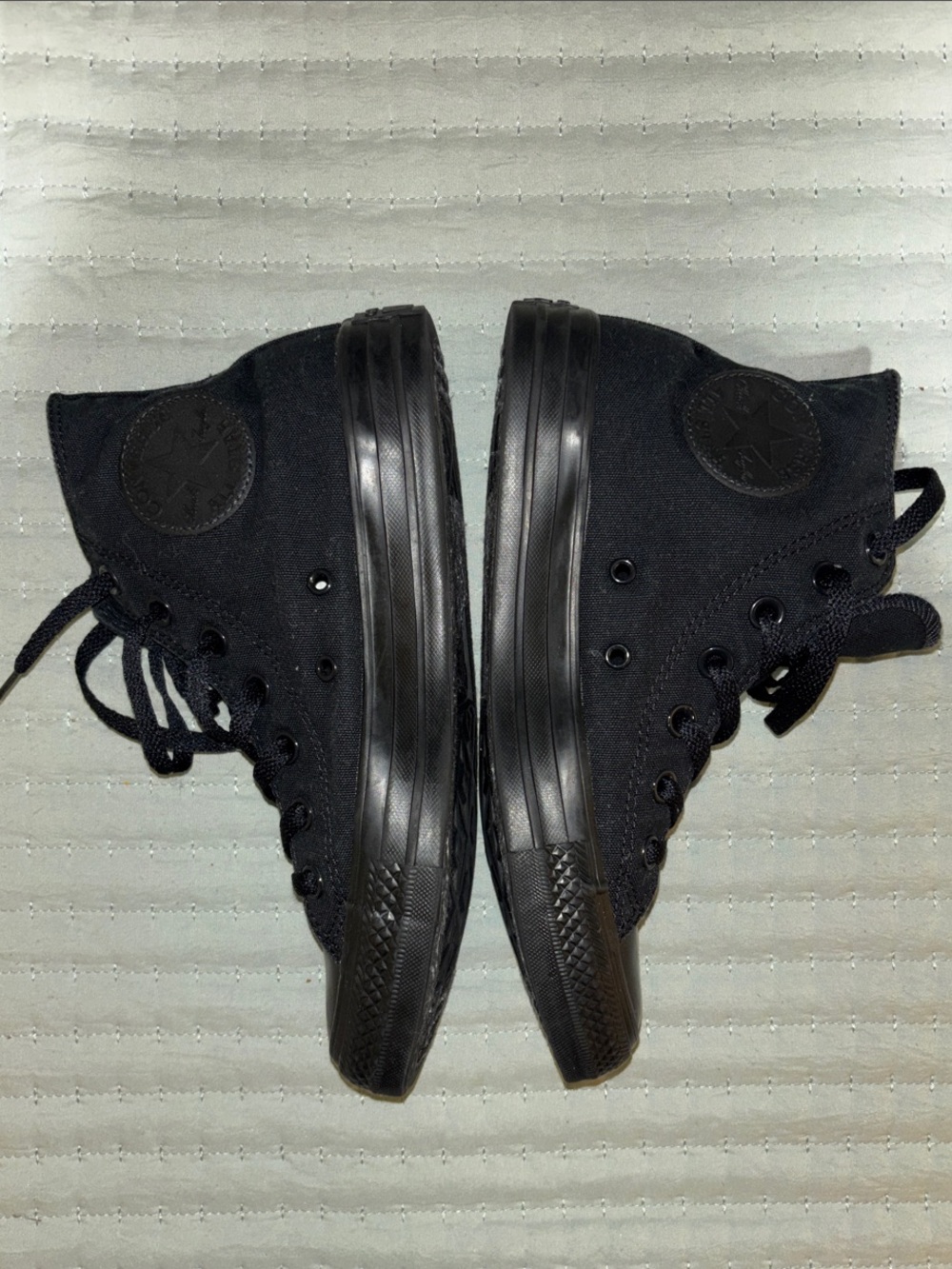Converse Chuck Taylor All-Star High-Top Monochrome Sneakers - Black - W7.5/M5.5